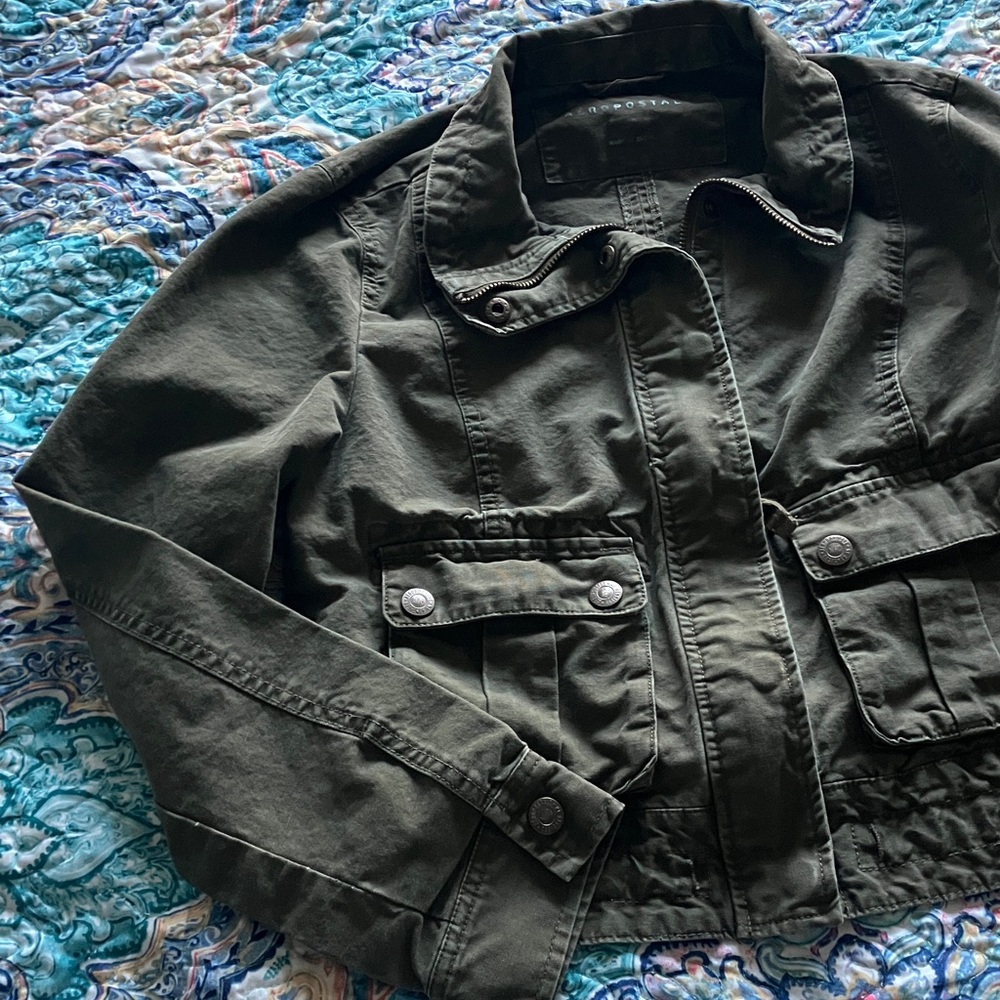 Aeropostale Olive Green Outerwear - Picture 4 of 8